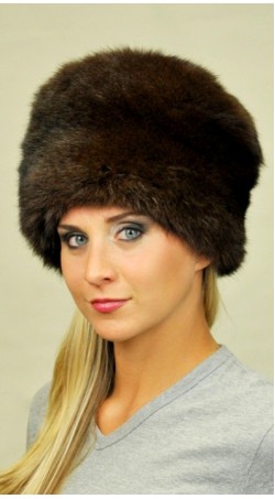 Possum fur hat - Dark brown